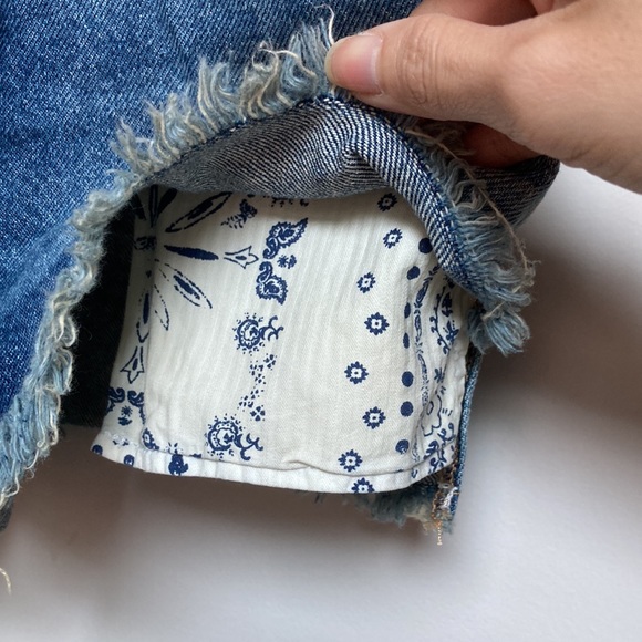 NWT Free People Ziggy Sunkissed Overall Shortalls Shorts in Aura Blue - Picture 4 of 7